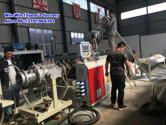 Elektrik Boru Teli için HDPE PE PPR UPVC CPVC PVC Oluklu Boru Üretim Hattı