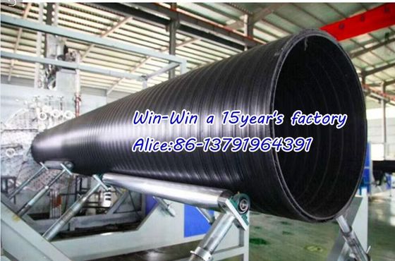 Yapısal Duvar HDPE Spiral Sargı Oluklu Boru Ekstrüzyon Üretim Hattı