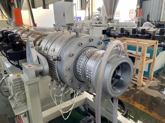 Elektrikli Boru Teli Gaz HDPE Boru Ekstrüzyon Hattı Tek Vidalı