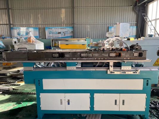 PE PVC Tek Duvar Oluklu Boru Makinesi Plastik Teleskopik Boru Üretim Hattı