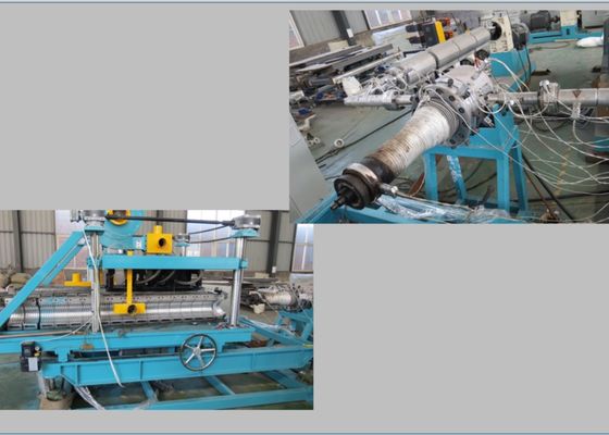 Tek Duvar Oluklu 35kgh Plastik Boru Üretim Hattı