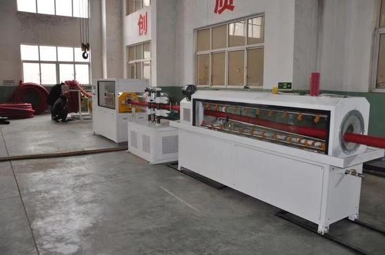 HDPE Tek Duvar Oluklu Boru Ekstrüzyon Hattı 20mm Çap / Yapma Makinesi