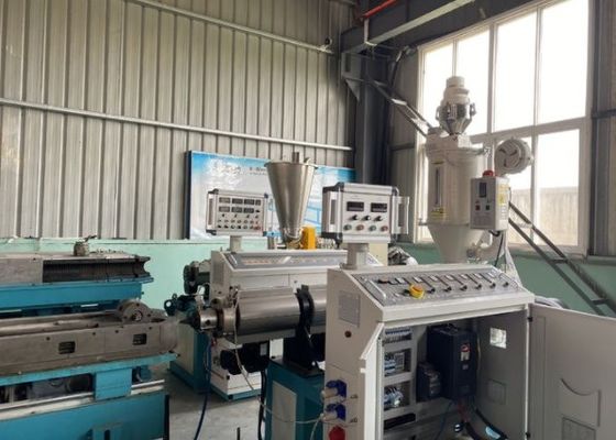 Dia 12-50mm Tek Duvar Oluklu Boru Ekstrüzyon Hattı Yapma Makinesi