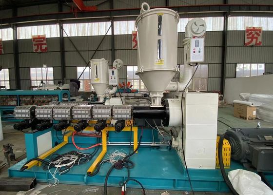20-110mm HDPE PP Su Elektrikli Tek Duvar Oluklu Boru Ekstrüzyon Hattı