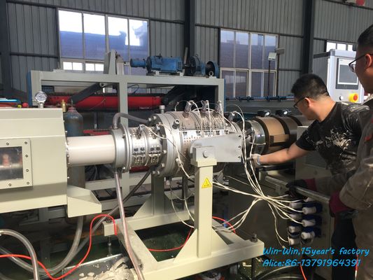 Elektrik Boru Teli için HDPE PE PPR UPVC CPVC PVC Oluklu Boru Üretim Hattı