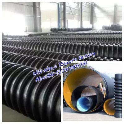 Yapısal Duvar HDPE Spiral Sargı Oluklu Boru Ekstrüzyon Üretim Hattı