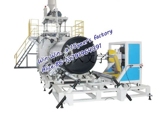 Yapısal Duvar HDPE Spiral Sargı Oluklu Boru Ekstrüzyon Üretim Hattı