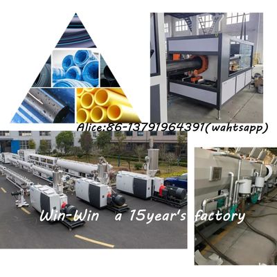 Otomatik Plastik PVC UPVC Su Elektrikli PVC Boru Ekstrüzyon Hattı PLC Kontrolü