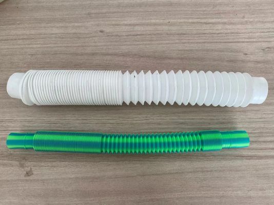 PE PVC Tek Duvar Oluklu Boru Makinesi Plastik Teleskopik Boru Üretim Hattı