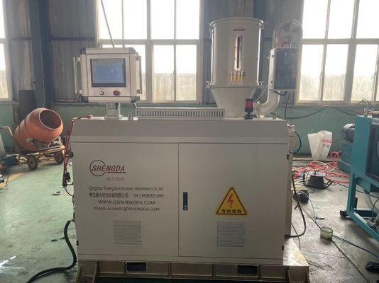 Eklemli Plastik Tek Duvar Oluklu Boru Ekstrüzyon Hattı Görsel Konumlandırma Boru Kesme Makinesi Ekleyin