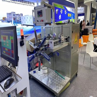 PVC PE PPR Plastik Tek Çift Duvar Oluklu Boru Yapma Makinesi Yüksek Hız