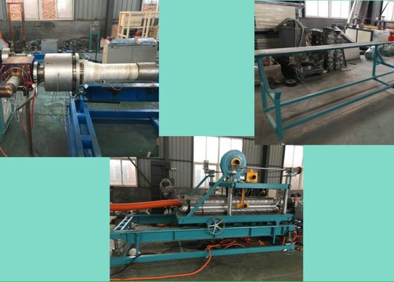 50-100kg/H PE Esnek Boru Makinası Çelik Tel Takviyeli Hortum Makinası