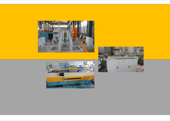 PVC PE PP Tek Oluklu Kablo Tel Koruma Plastik Boru Ekstrüderi / Oluklu Boru Ekstrüzyon hattı