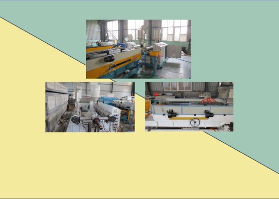 50mm HDPE Oluklu Boru Ekstrüzyon Yapma Makinesi Hattı