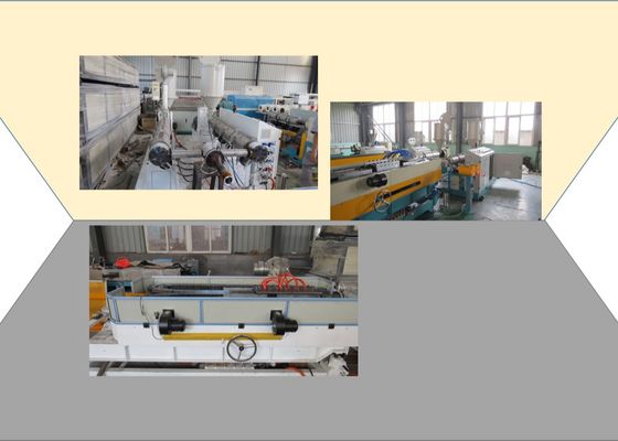 İki Boşluklu UPVC 56mm Plastik Boru Ekstrüzyon Hattı