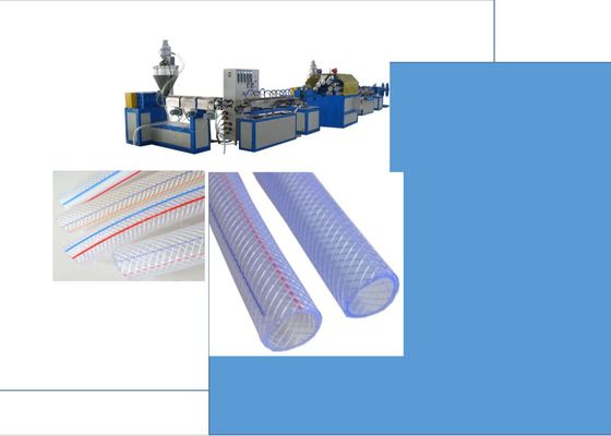 50kg/h PVC Elyaf Takviyeli Esnek Su Hortumu Boru Makinası