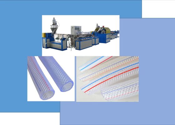 50kg/h PVC Elyaf Takviyeli Esnek Su Hortumu Boru Makinası