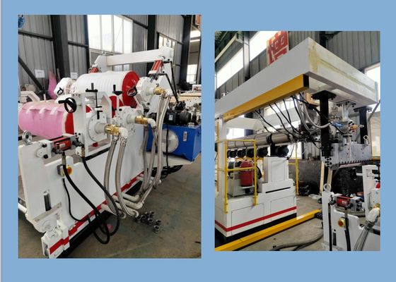 1000mm Plastik Levha Ekstrüzyon Hattı 500kg/H Tek Vidalı PP PS Levha Ekstruder