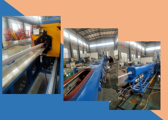 160kg/h PPR Üç Katmanlı HDPE Boru Ekstrüzyon Hattı Tek Besleme