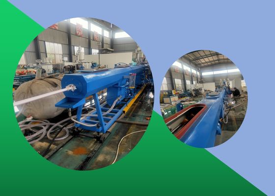 Üç Katmanlı HDPE Boru Ekstrüzyon Hattı Polipropilen İkiz Boru Ekstrüzyon Makinesi