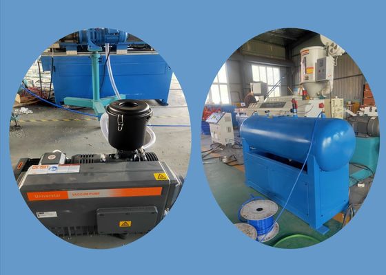 Tek Vidalı 500mm Oluklu Boru Ekstrüzyon Hattı 1200kg / H