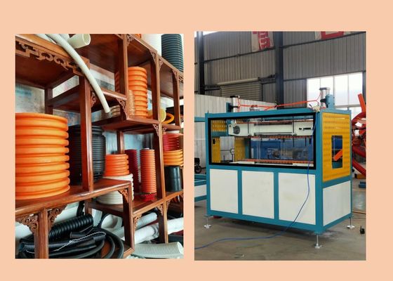 350kg / H Oluklu Drenaj Tüpü Ekstrüzyon Makine 10m / Min