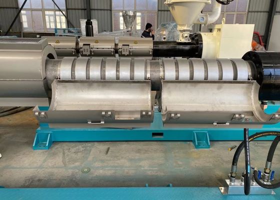 Yüksek Verimli Bilgisayarlı Plastik Tek / Çift Duvar Oluklu Boru Ekstrüzyon Hattı