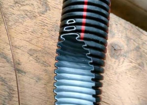 HDPE Tek Duvar Oluklu Boru Ekstrüzyon Hattı 20mm Çap / Yapma Makinesi