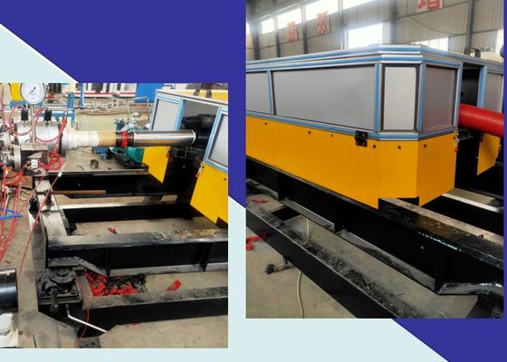 20-63mm PP PE HDPE Oluklu Boru Ekstrüzyon Hattı Yapma Makinesi