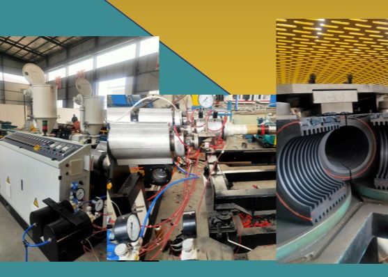 20-63mm PP PE HDPE Oluklu Boru Ekstrüzyon Hattı Yapma Makinesi