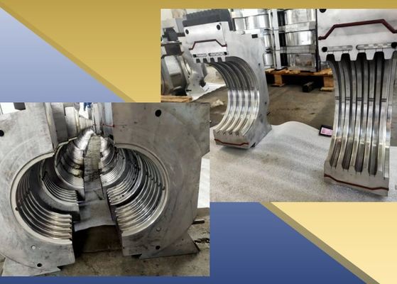 3-6m/dak PP PE Tek / Çift Duvar Oluklu Boru Ekstrüzyon Hattı