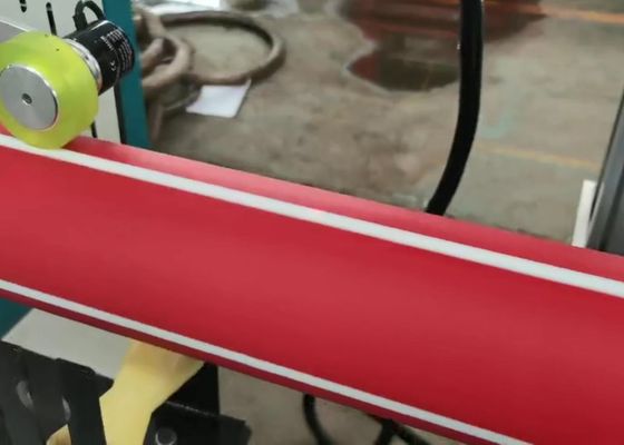 250-300kg/h Konik Çift Vidalı PVC Yassı Boru Üretim Hattı