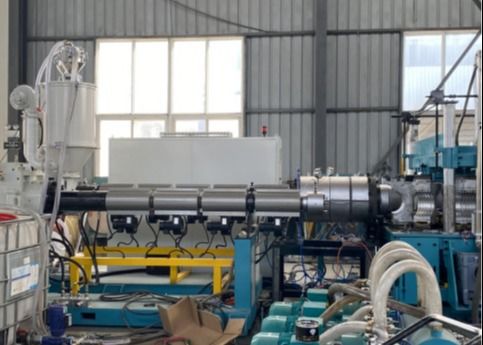 200-250 kg/h PE/HDPE/PVC Çift Cidarlı Koruge Boru Ekstrüzyon Hattı