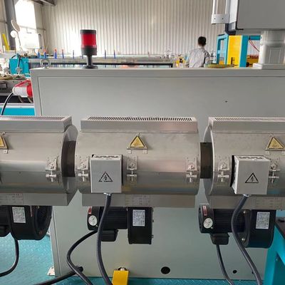 16-32mm PP|PE|PA Plastik Tek Duvar Oluklu Boru Extruder PLC Kontrol