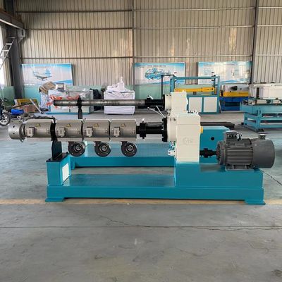 HDPE PP PE Tek Duvar Oluklu Boru için 80-150kg / H Tek Vidalı Ekstruder Makinesi