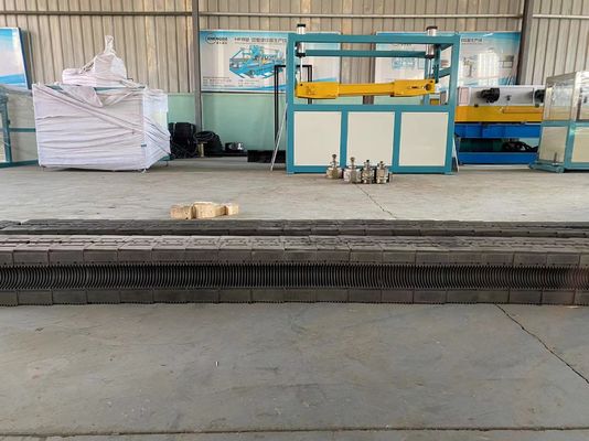 HDPE PP PE Tek Duvar Oluklu Boru için 80-150kg / H Tek Vidalı Ekstruder Makinesi
